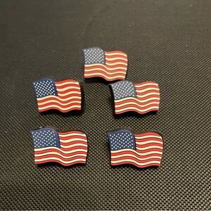 Red and White Jewelry American Flag Lapel Pins